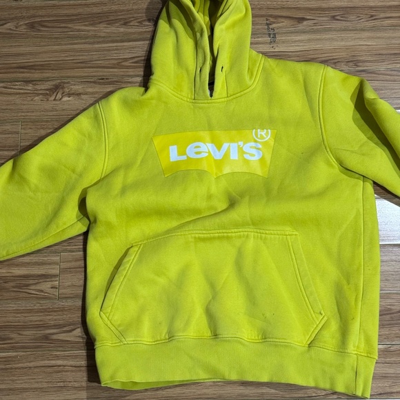Levi’s Neon Yellow Logo Hoodie | Unisex( Medium) - Picture 3 of 3